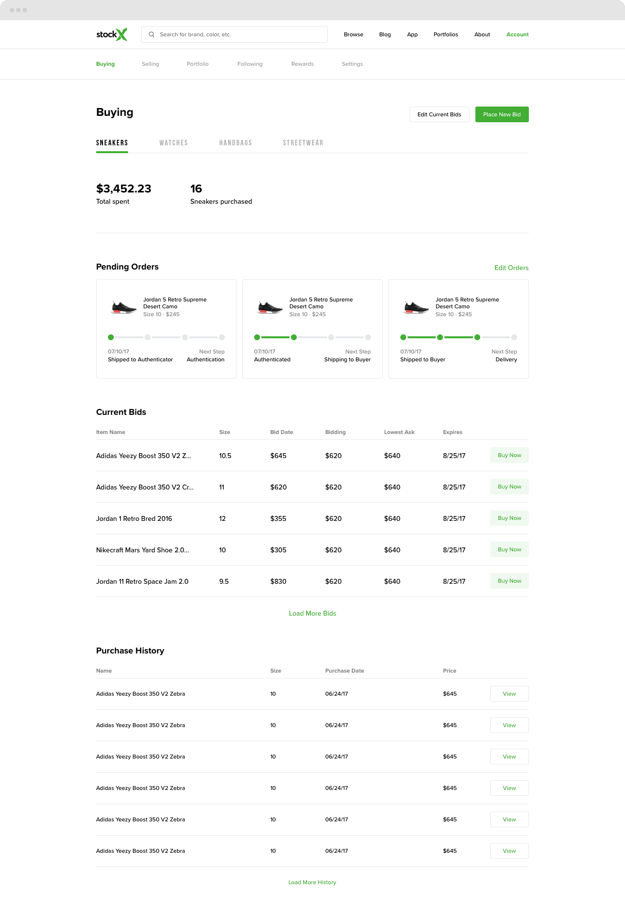 StockX Account Buying