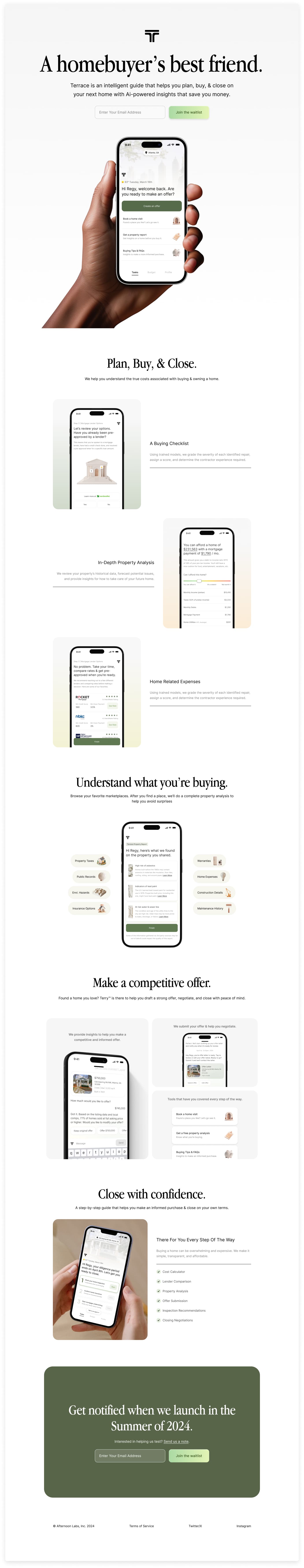 Terrace Web Homepage