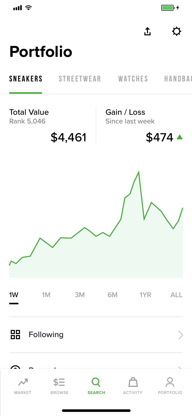 StockX Portfolio